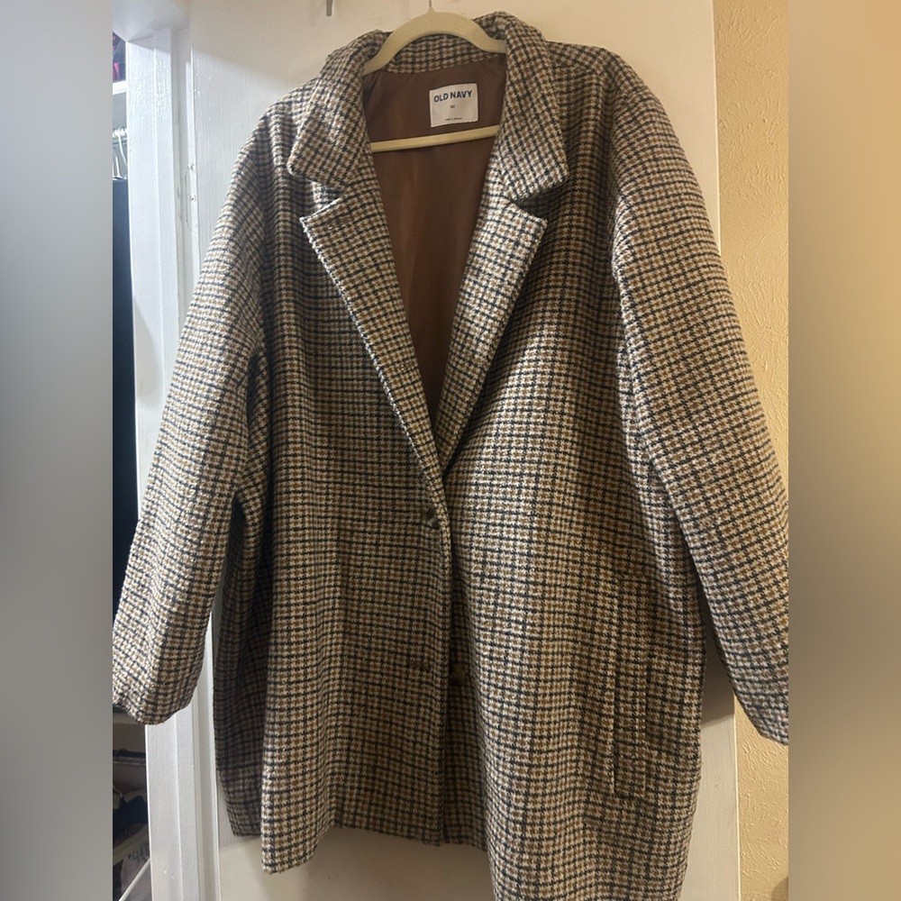 Old Navy Brown and Black Blazers & Suit Jackets